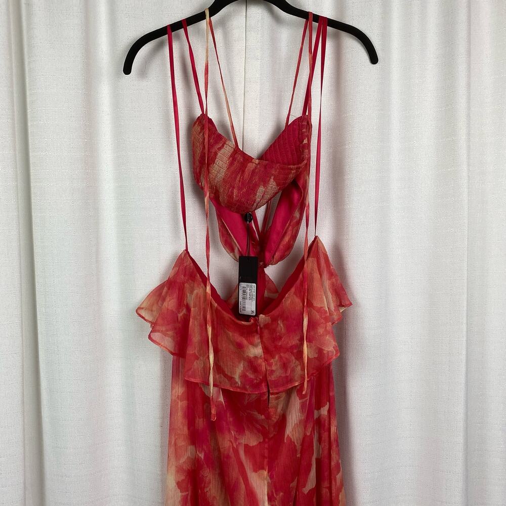 Gianni Bini Cherry Myra Halter Cutout Maxi Dress Sz.10 NWT - Picture 11 of 16